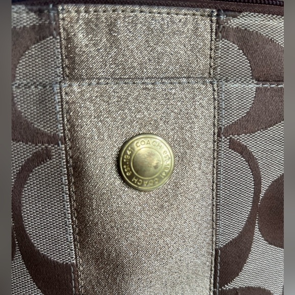 Coach Signature Jacquard North South Lurex Crossbody No. M0867-42246 - Picture 5 of 8